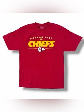 Vintage Y2K NFL Kansas City Chiefs T-Shirt Red Size Large